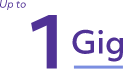 Up to 1 Gig