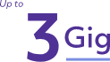 Up to 3 Gig